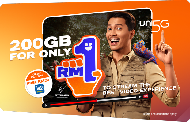 UNI5G Postpaid 200GB promotion